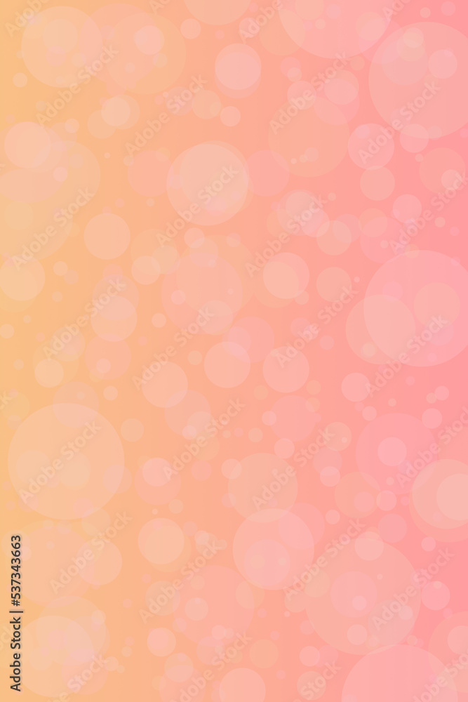 soft pastel pink and yellow gradient background with bokeh lights