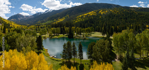 Colorado Rocky Mountains in the fall season
