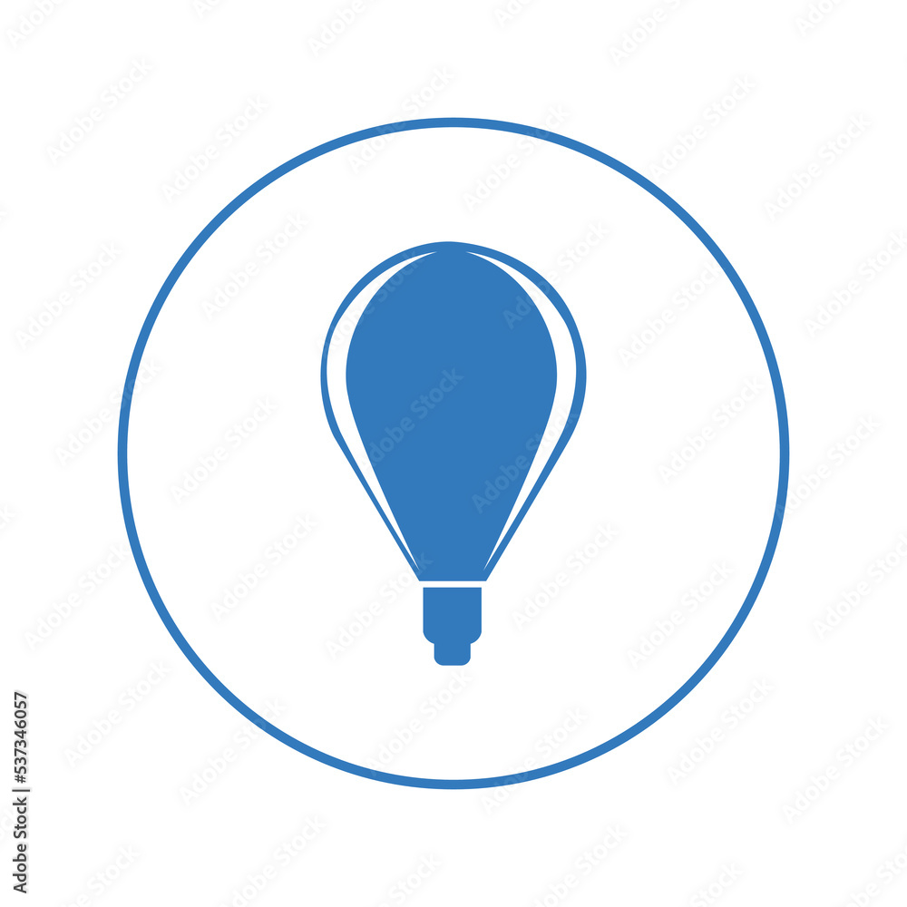 Minimal hot air balloon icon | Circle version icon | Minimal hot air balloon icon | Circle version icon |