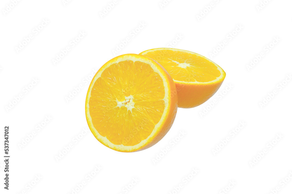 navel oranges on white background navel oranges on white background