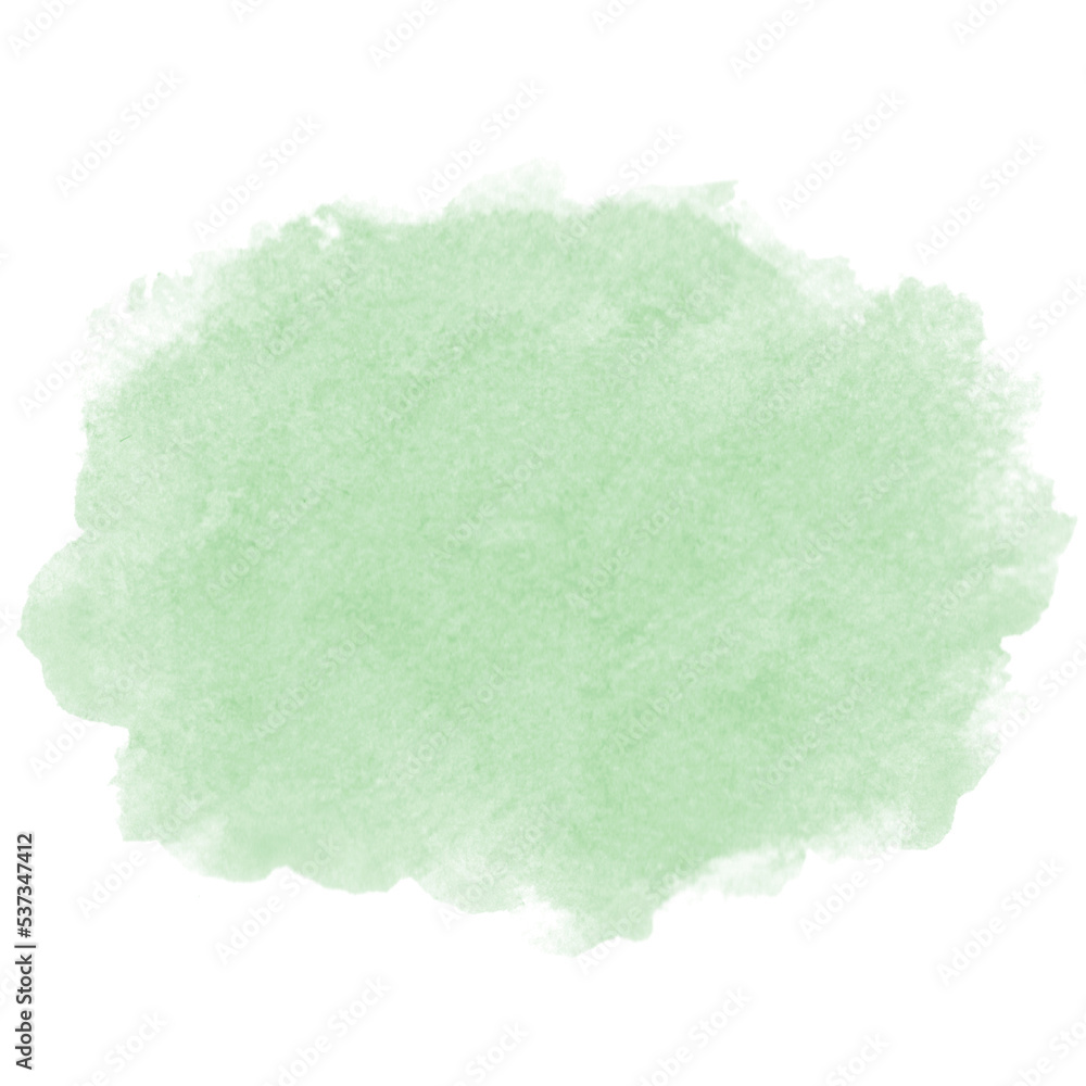 Green Watercolor Paint Stain Background