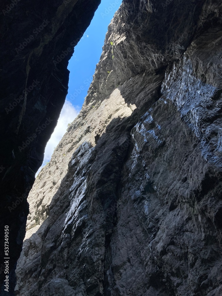 climber on a cliff