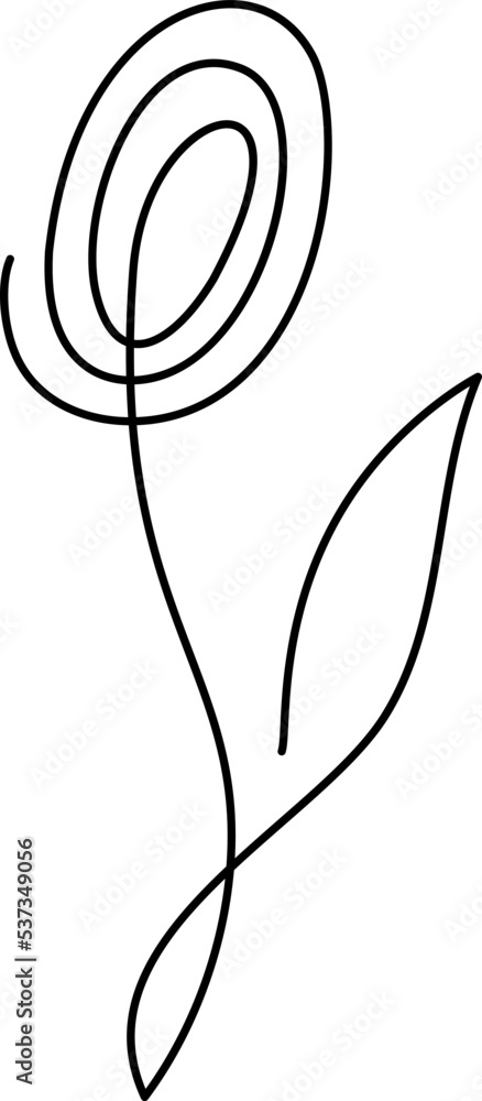 Flower rose vector one line art logo. Minimalist contour drawing monoline. Continuous line artwork for banner, book design, web illustration Flower rose vector one line art logo. Minimalist contour drawing monoline. Continuous line artwork for banner, book design, web illustration