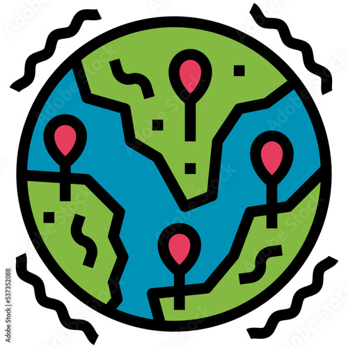 pandemic Filled Outline icon