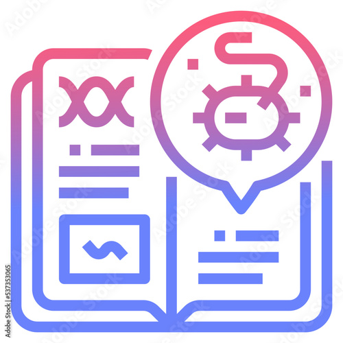 virology line gradient icon