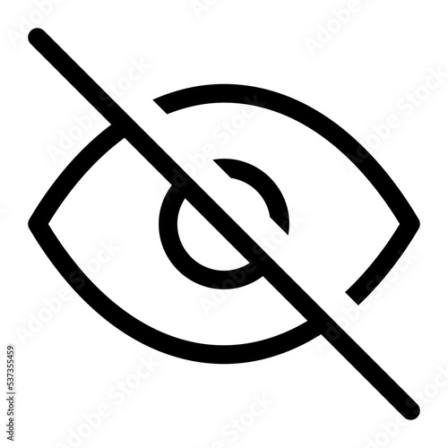 eye off hidden icon
