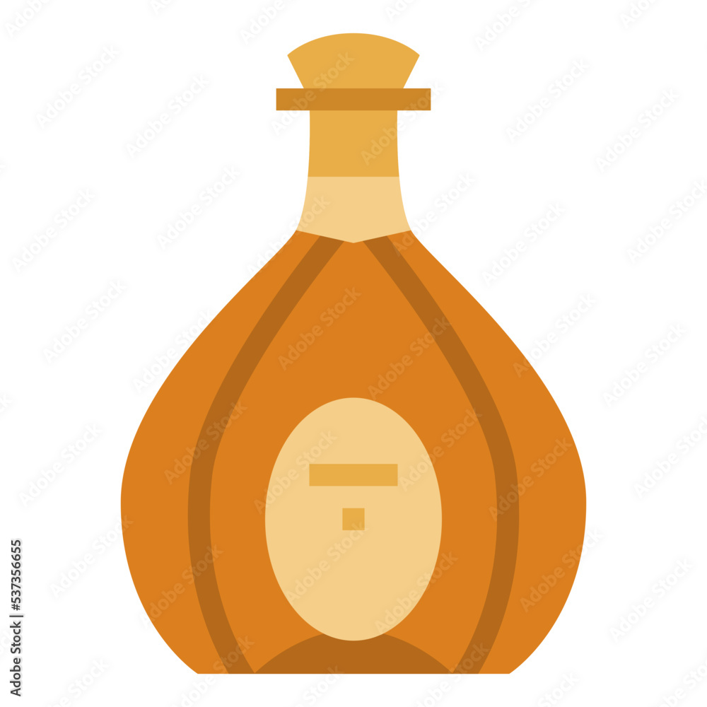 Obraz premium cognac flat icon