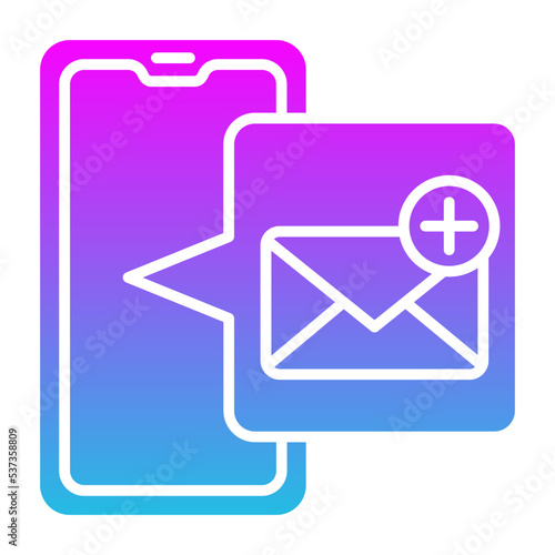 Email Glyph Gradient Icon