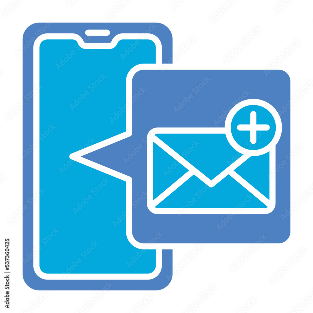 Email Glyph Two Color Icon Email Glyph Two Color Icon