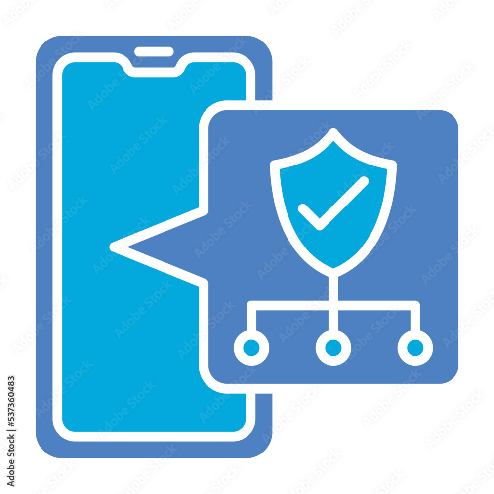 Security Glyph Two Color Icon Security Glyph Two Color Icon