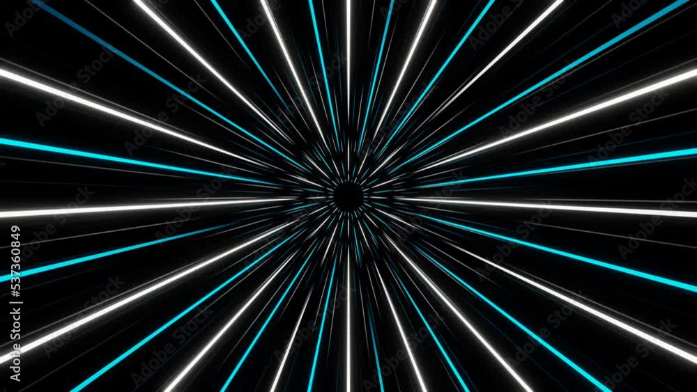 High speed blue and white flying neon lines way seamless animation High speed blue and white flying neon lines way seamless animation