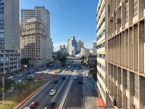 Vista de São Paulo a partir do Viaduto Santa Ifigênia