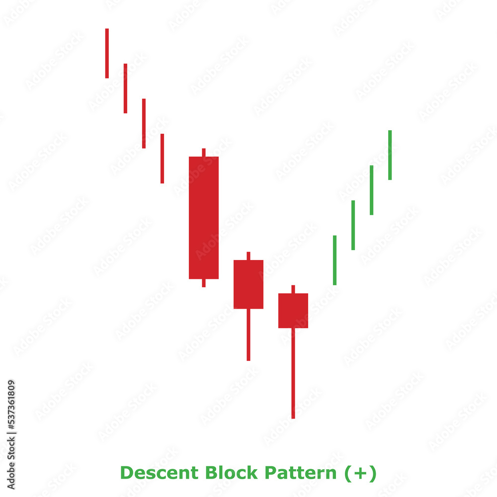 Descent Block Pattern (+) Green & Red - Square Descent Block Pattern (+) Green & Red - Square