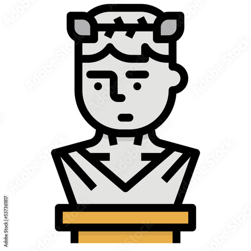 sculpture Filled Outline icon