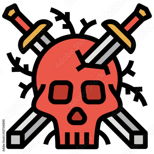 tattoo Filled Outline icon
