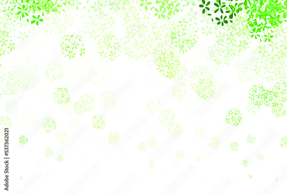 Light Green, Yellow vector elegant template with leaves. Light Green, Yellow vector elegant template with leaves.