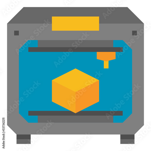 3d flat icon