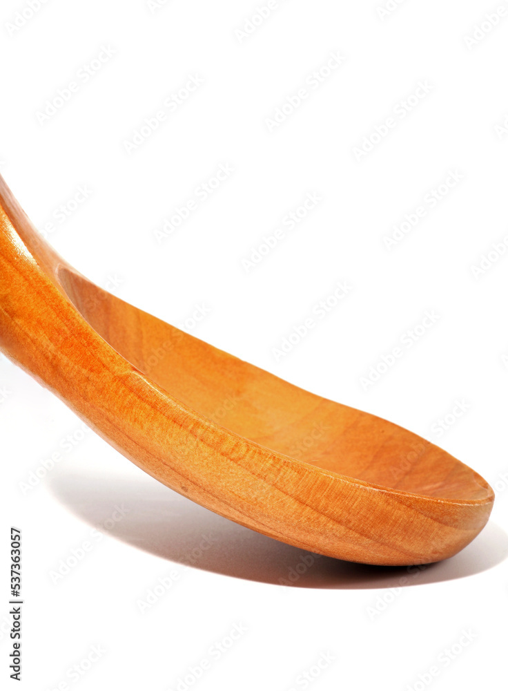 empty wooden spoon isolated on white background empty wooden spoon isolated on white background