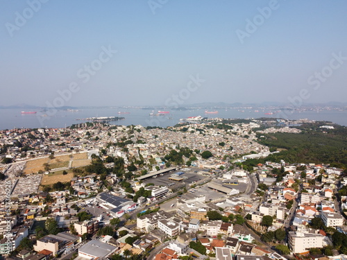 view of the city drone Rio de Janeiro ilha do governador