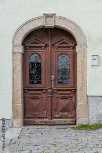 old wooden door	