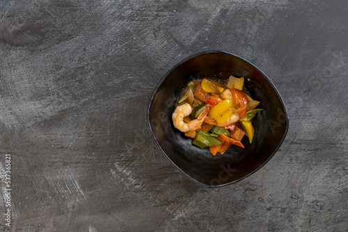 Bowl of Bowl of Sweet and Sour Shrimp