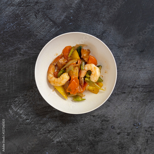 Bowl of Sweet and Sour Shrimp