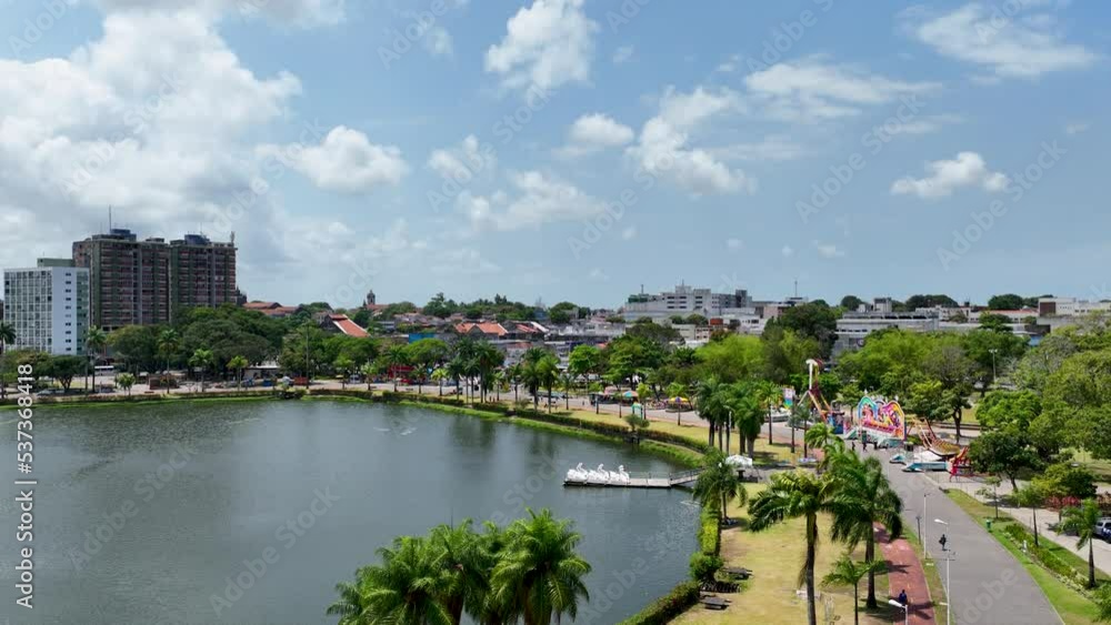 Aerial landscape of lagoon tourism landmark of city of Joao Pessoa at Brazilian Paraiba State. Northeast Brazil. Famous lake of city. Cityscape Joao Pessoa Paraiba. Downtown Joao Pessoa Brazil. Aerial landscape of lagoon tourism landmark of city of Joao Pessoa at Brazilian Paraiba State. Northeast Brazil. Famous lake of city. Cityscape Joao Pessoa Paraiba. Downtown Joao Pessoa Brazil.