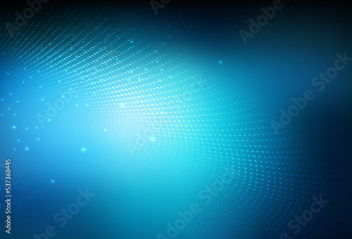 Dark BLUE vector Blurred decorative design in abstract style with bubbles.