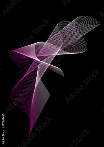 Abstract circles and waves. Rytms in color gradients. Movement, energy, perspective, composition.