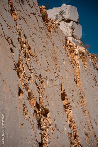 Wall of Cut Marble, Yenişehir, Bursa, Türkiye photo