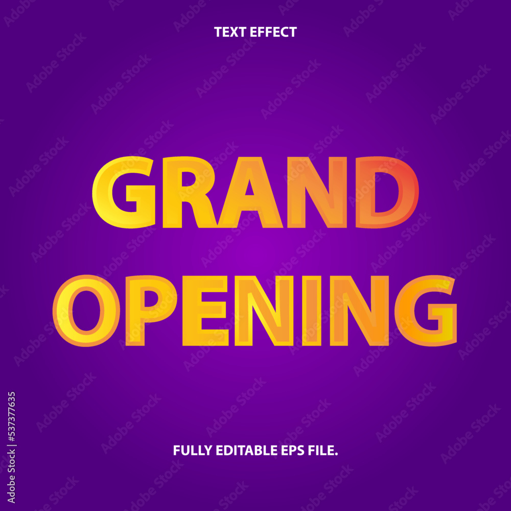 text effect grand opening vector background design text effect grand opening vector background design