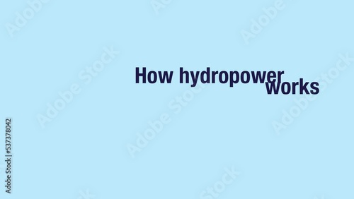 How hydropower plant works to produce electricity from water