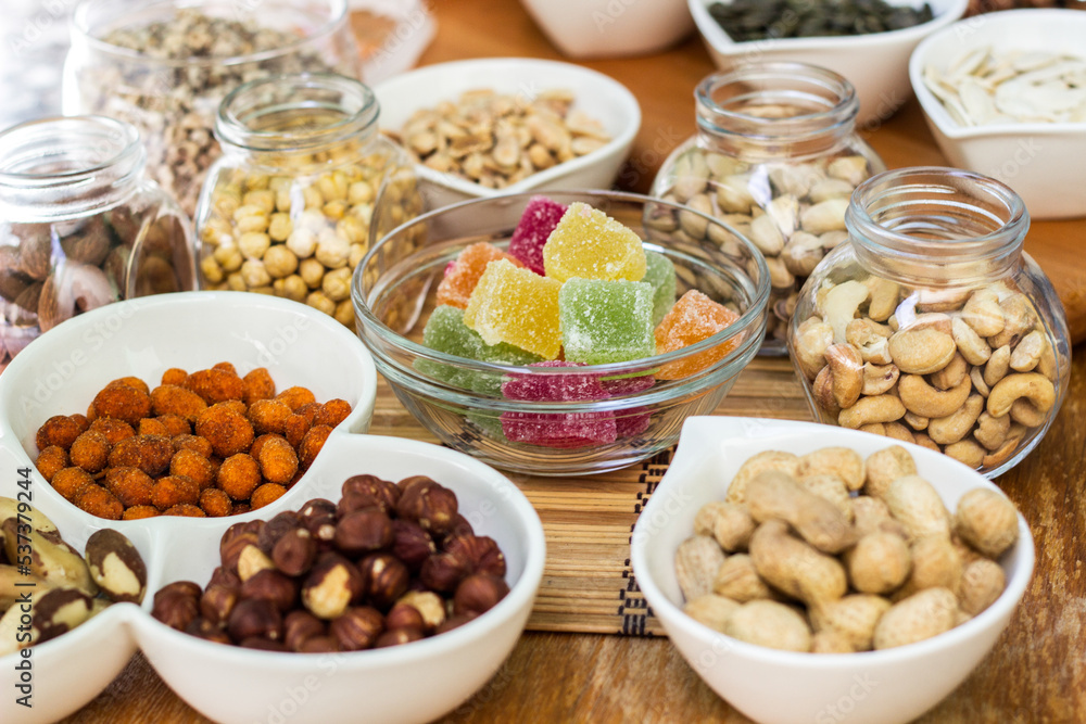 Nuts healthy fat and protein food and snack Nuts healthy fat and protein food and snack
