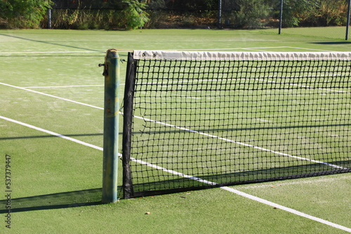 Game net on a tennis and pickle ball court © Douglas