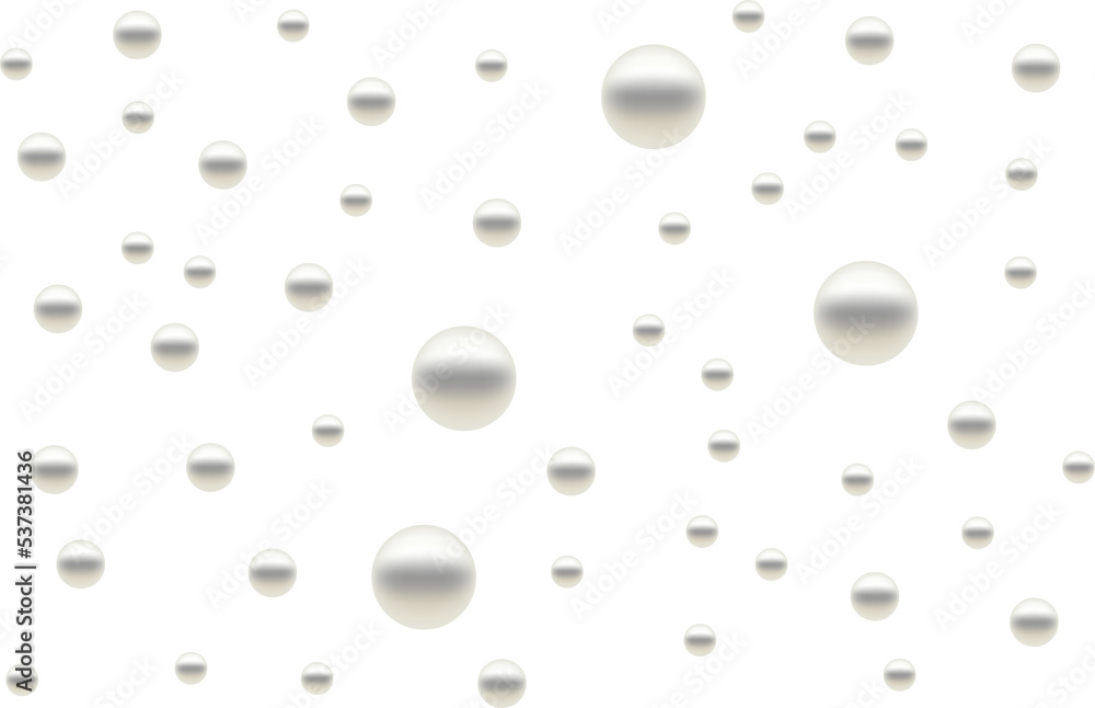 3D pearls transparent background 3D pearls transparent background