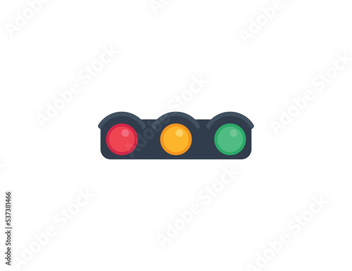 Traffic light vector isolated emoji icon. Traffic light emoticon