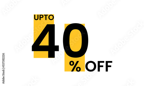 corporate 40 percent off vector, up to 40 percent off sale