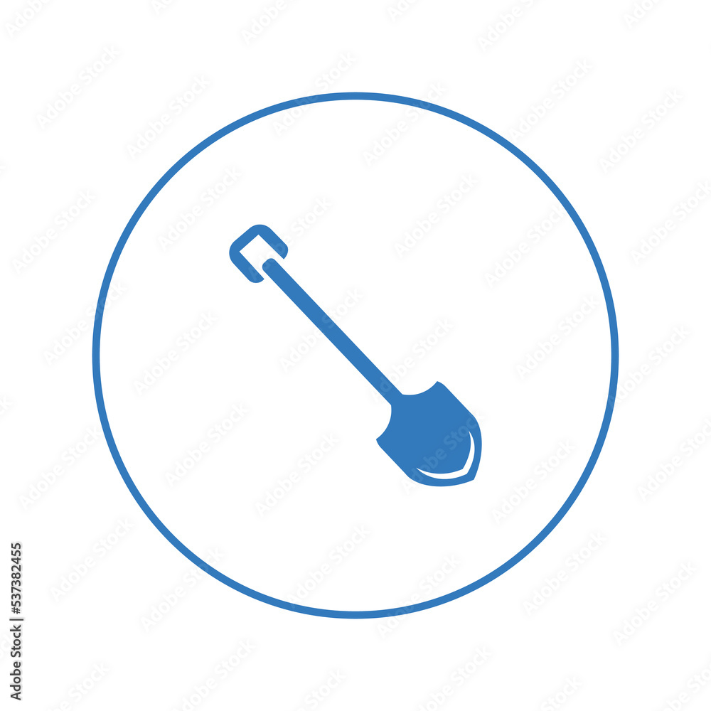 Farming soil dig spade tool icon | Circle version icon | Farming soil dig spade tool icon | Circle version icon |