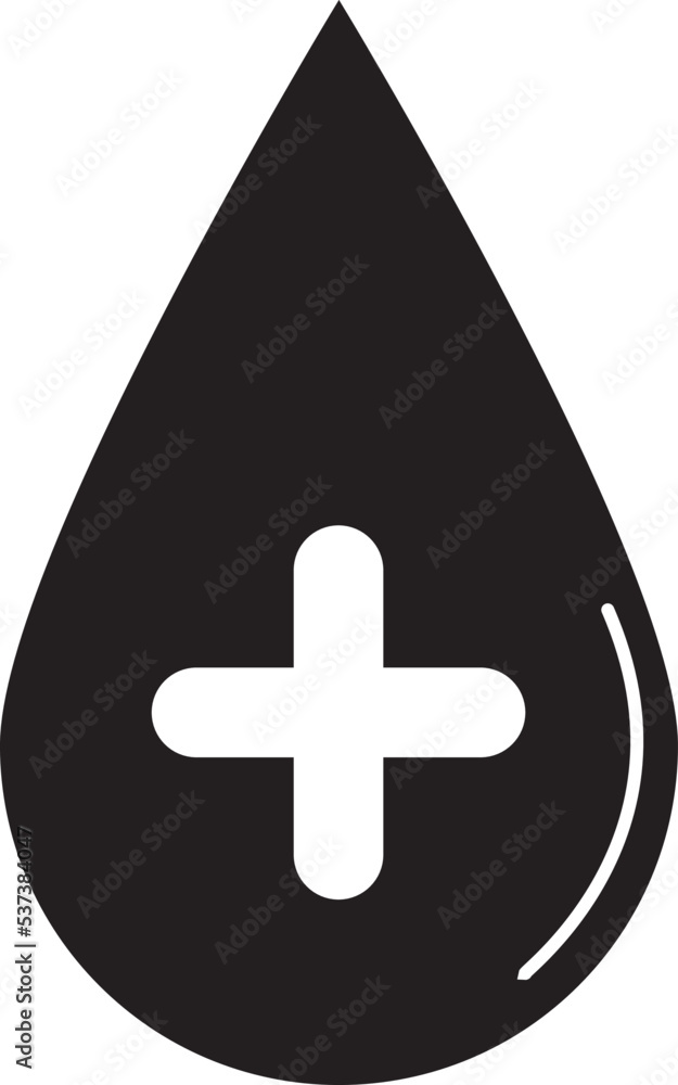 An illustration of a silhouette icon of a blood donation on a white background An illustration of a silhouette icon of a blood donation on a white background