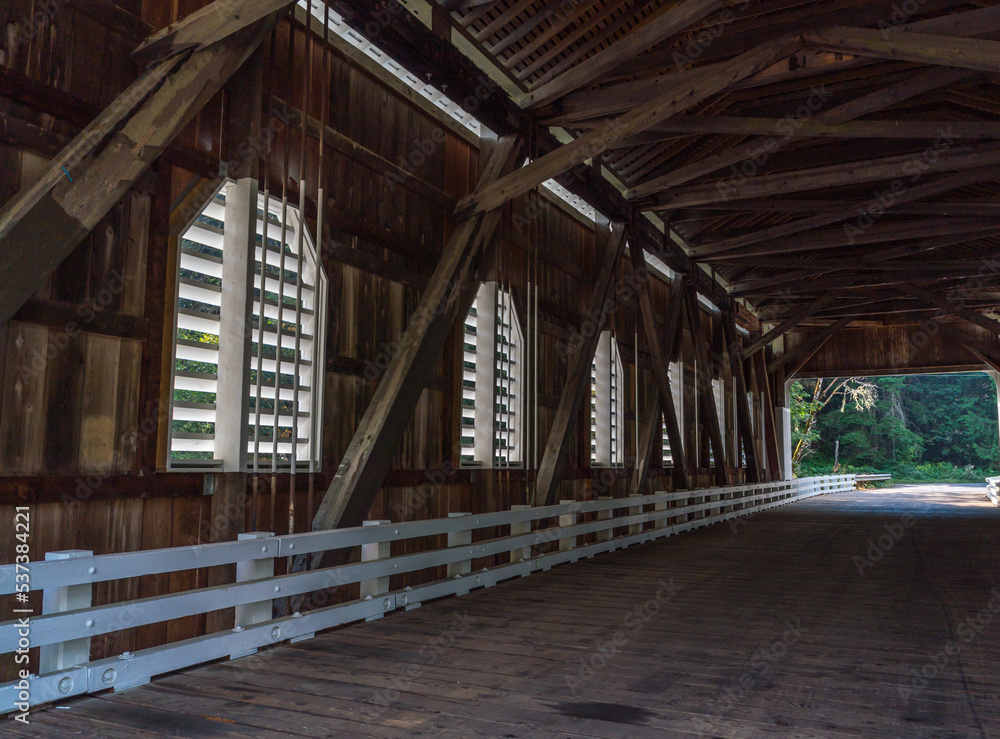 Dorena Covered Bridge near Lane County, Oregon, United States	