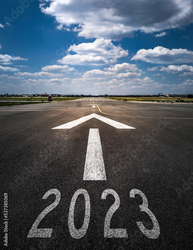 New Year 2023 - concept of planning and challenge, business strategy, opportunity ,hope, new life change