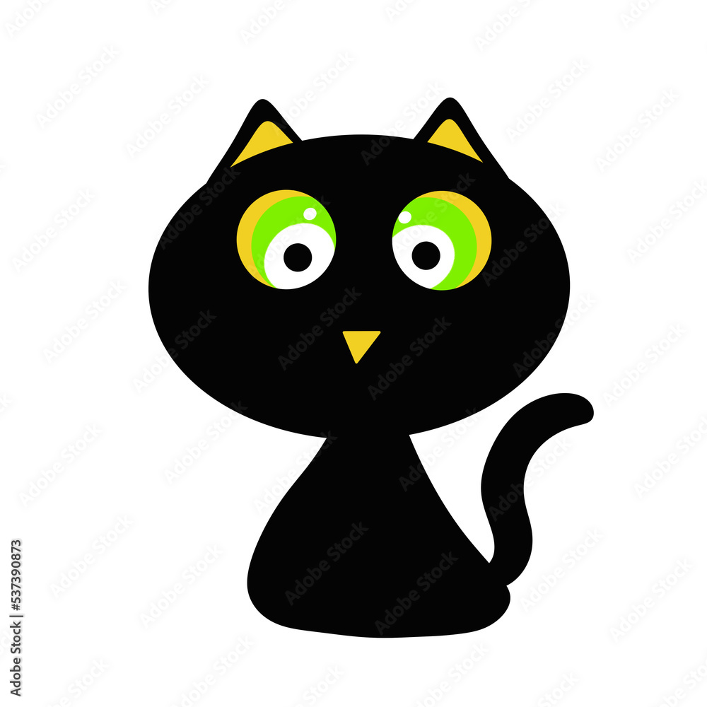 Black Halloween Cat