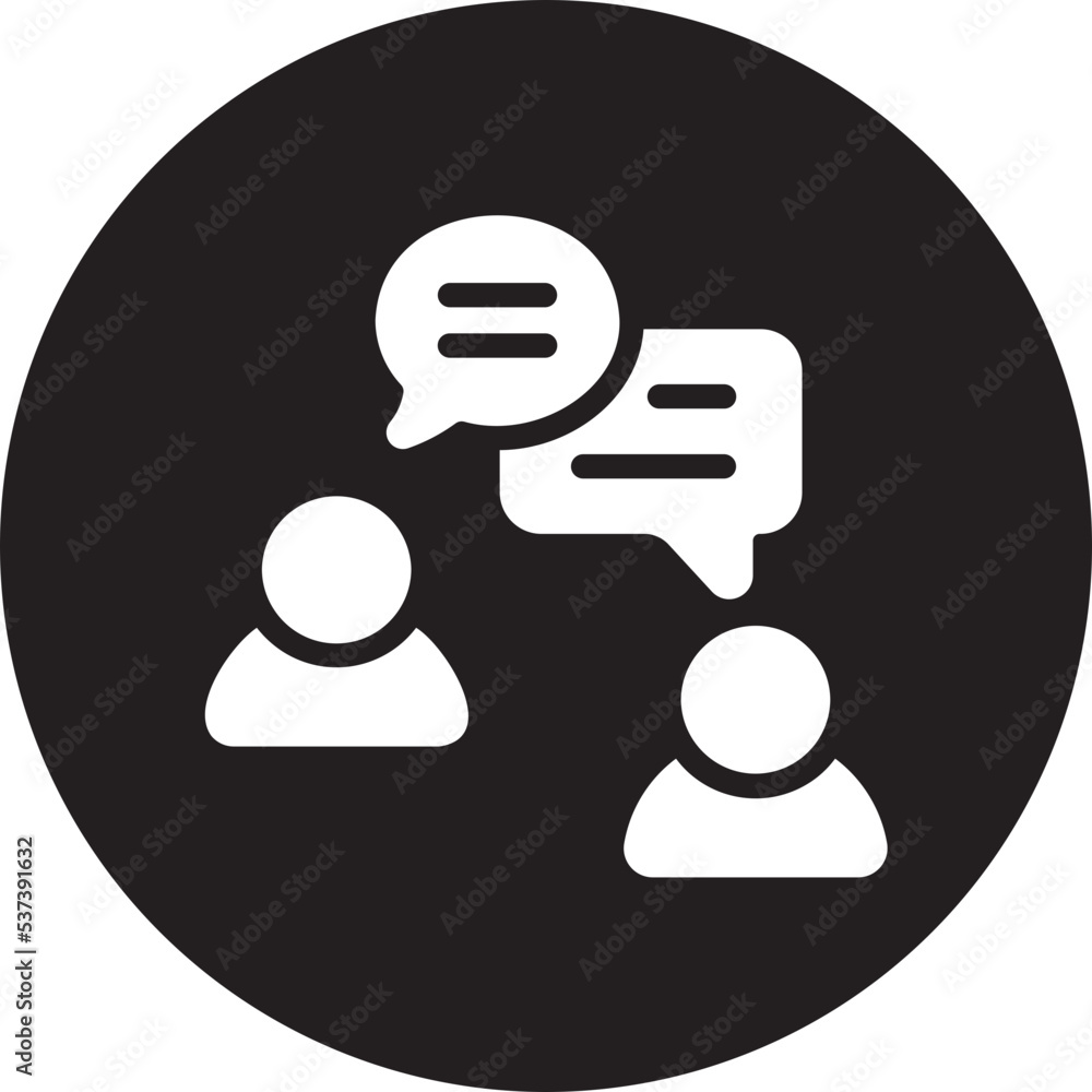 communication glyph icon