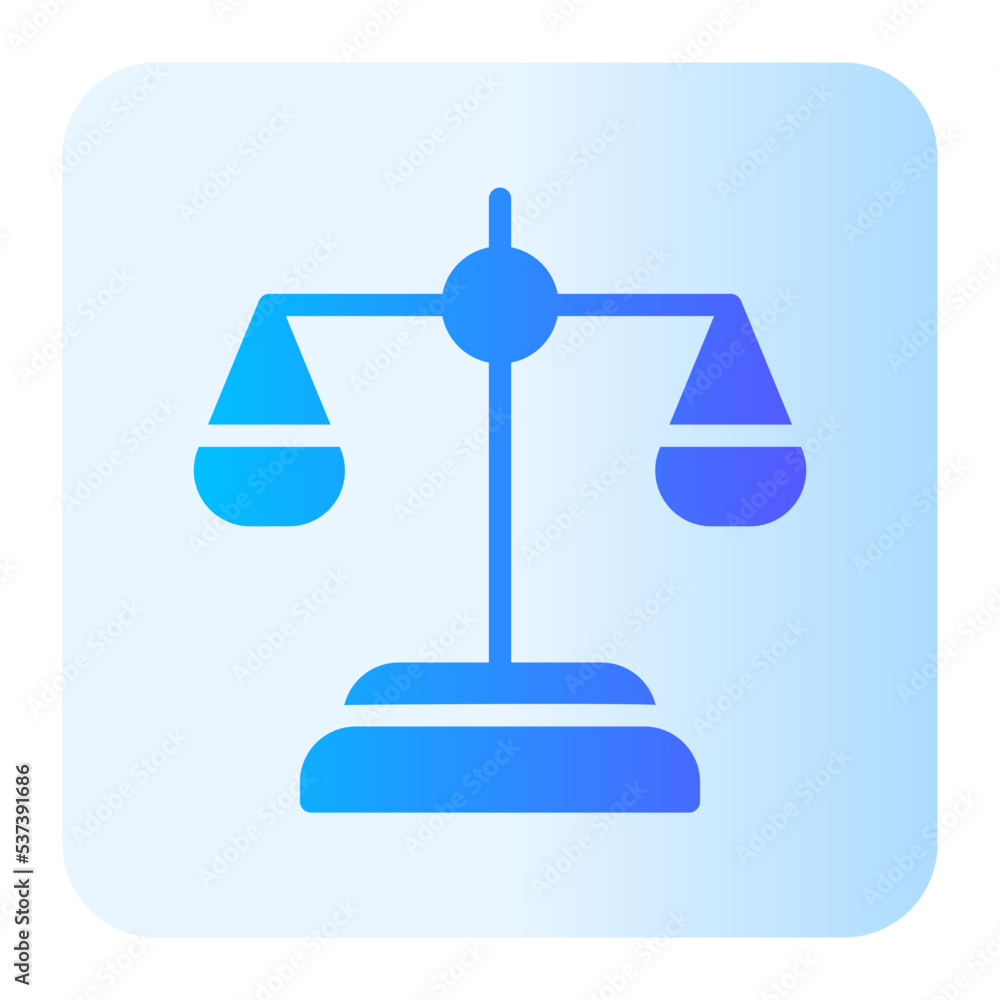 justice scale gradient icon justice scale gradient icon