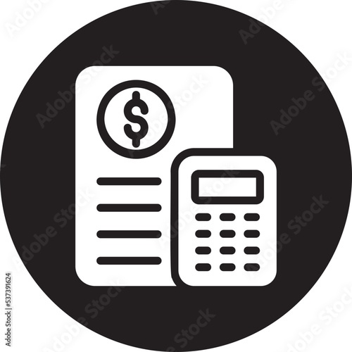 calculating glyph icon