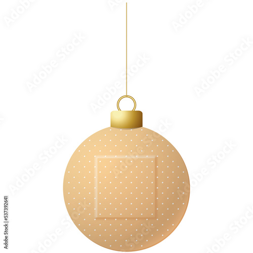 medical plaster tape christmas bauble ball