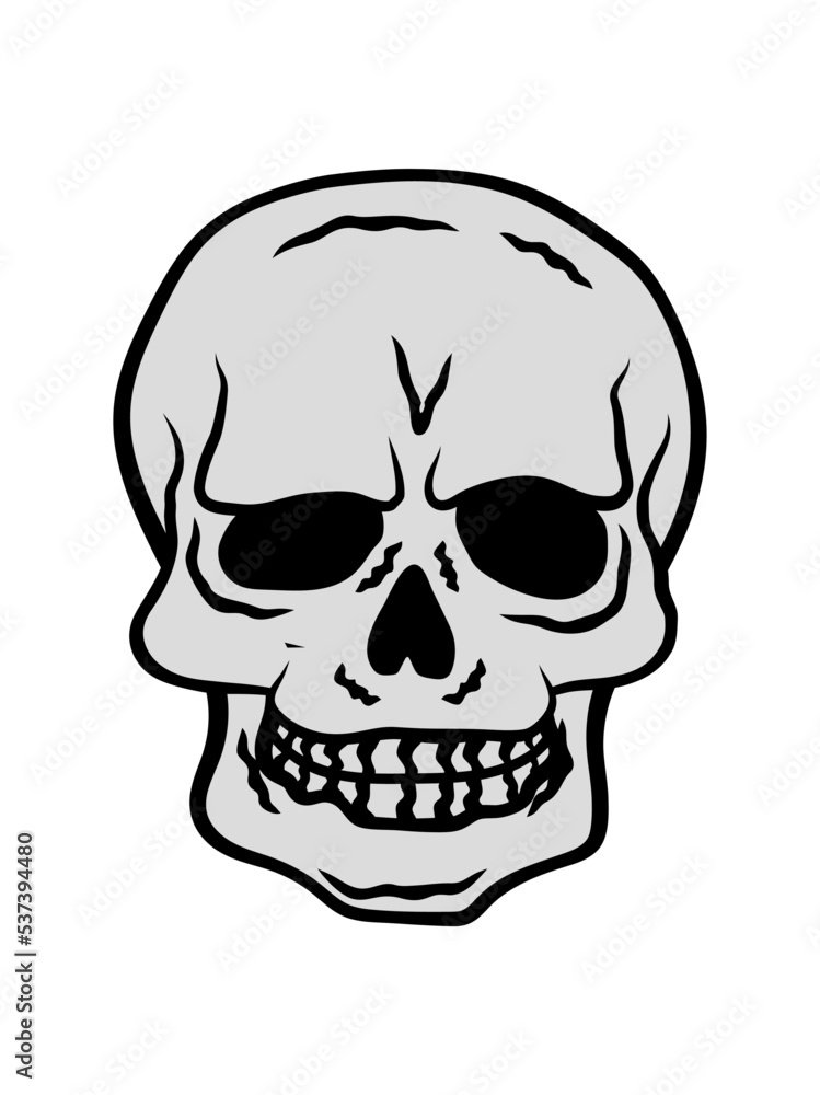 Fototapeta premium Horror Halloween Totenkopf Design 