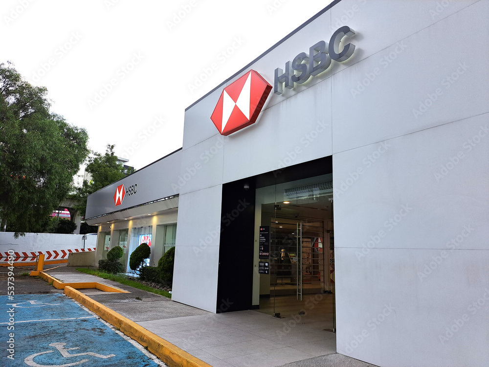 Ciudad de Mexico, Mexico Oct 11 2022 HSBC It is one of the five