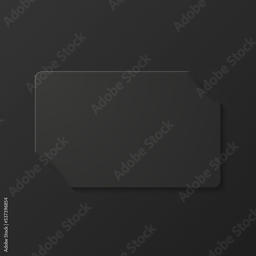 Vector 3d Realistic Horizontal Black Guest Room, Plastic Hotel Apartment Keycard, ID Card, Sale, Credit Card Design Template with Paper Cover Case, Wallet Close-up for Mockup, Branding. Top View