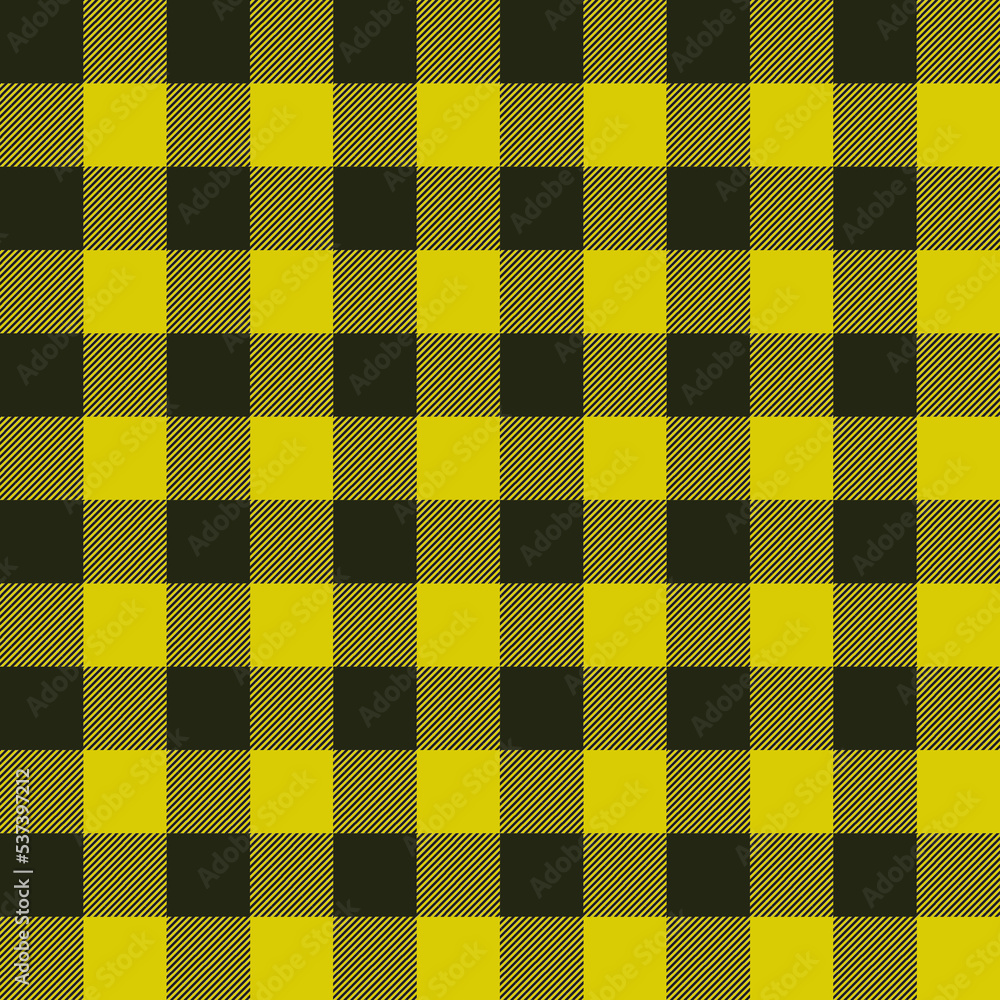 Yellow and Black plaid pattern vector background, Tartan fabric texture Yellow and Black plaid pattern vector background, Tartan fabric texture